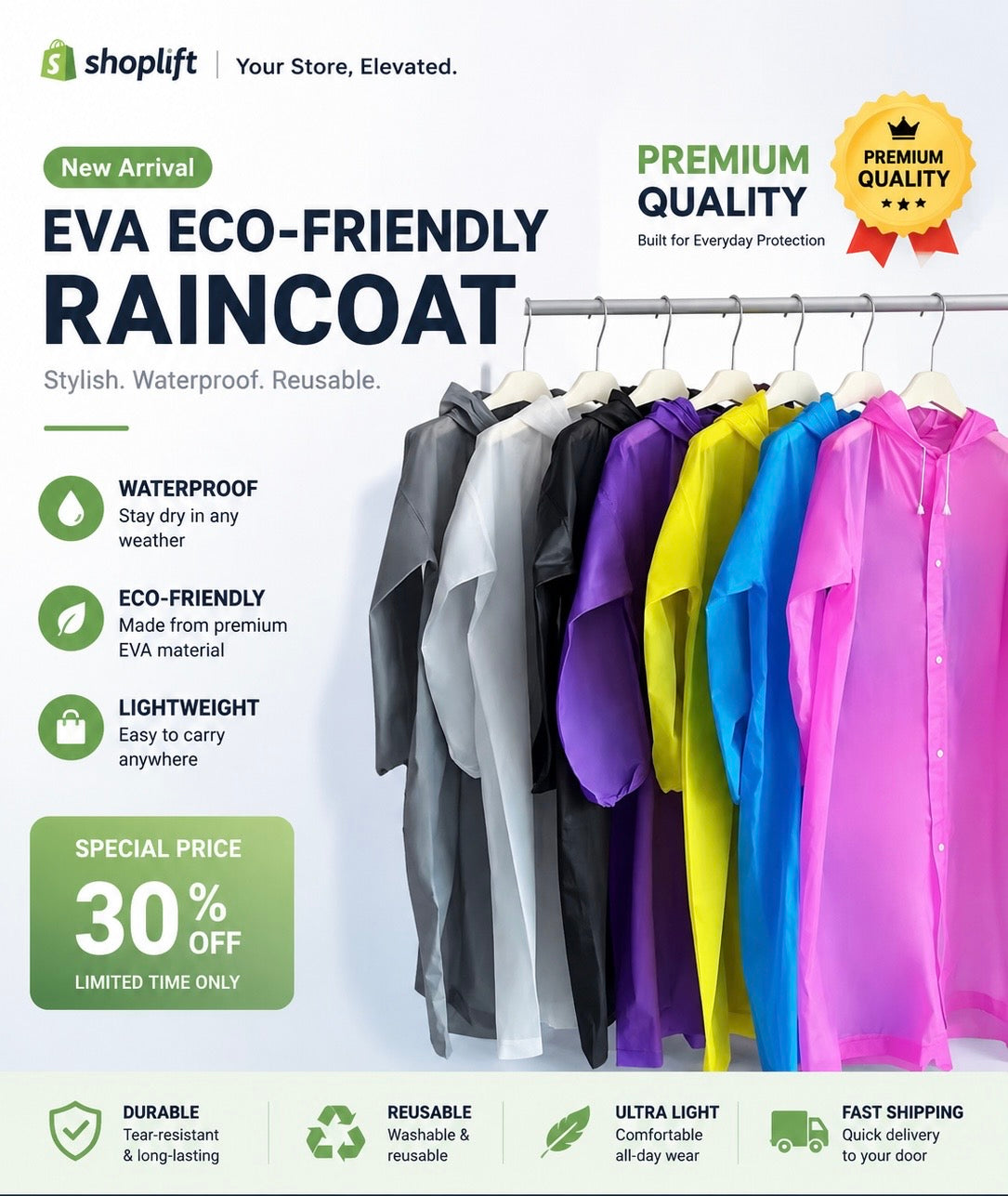 Rain Coat For Men & Women