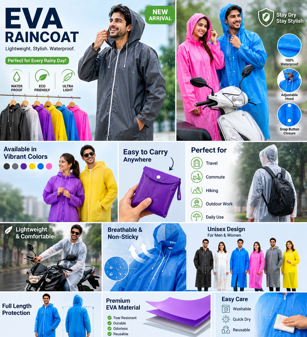 Rain Coat For Men & Women